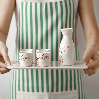 Bea Homes - Japanese Cherry Blossom Traditional Sake Drinkware Set - Bea Homes