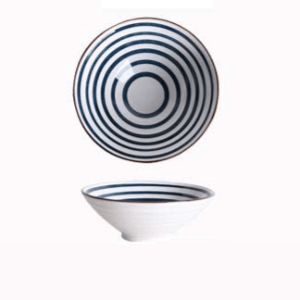 Bea Homes - Japanese Style Elegant Patterned Ceramic Bowl - Bea Homes