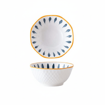 Bea Homes - Japanese - Style Patterned Ceramic Bowl for a Stylish Table Setting - Bea Homes