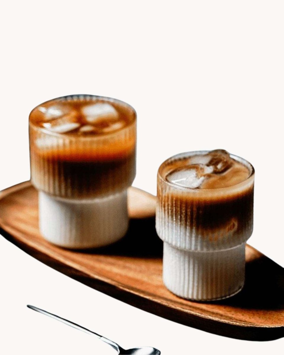 Bea Homes - Luxurious Ribbed Glass Set for a Touch of Elegance - Bea Homes