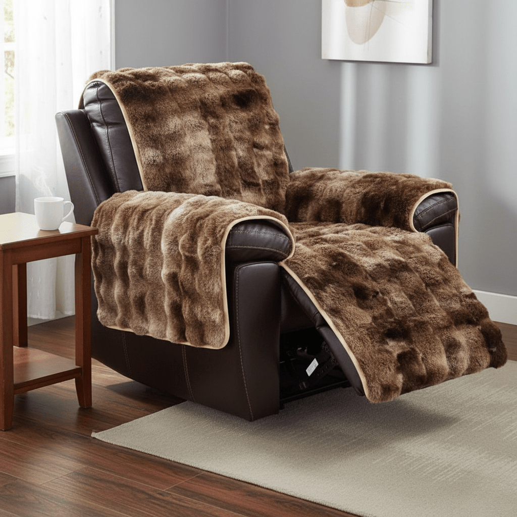 Bea Homes – Luxurious Velvet Recliner Sofa Cover for Elegant Comfort - Bea Homes