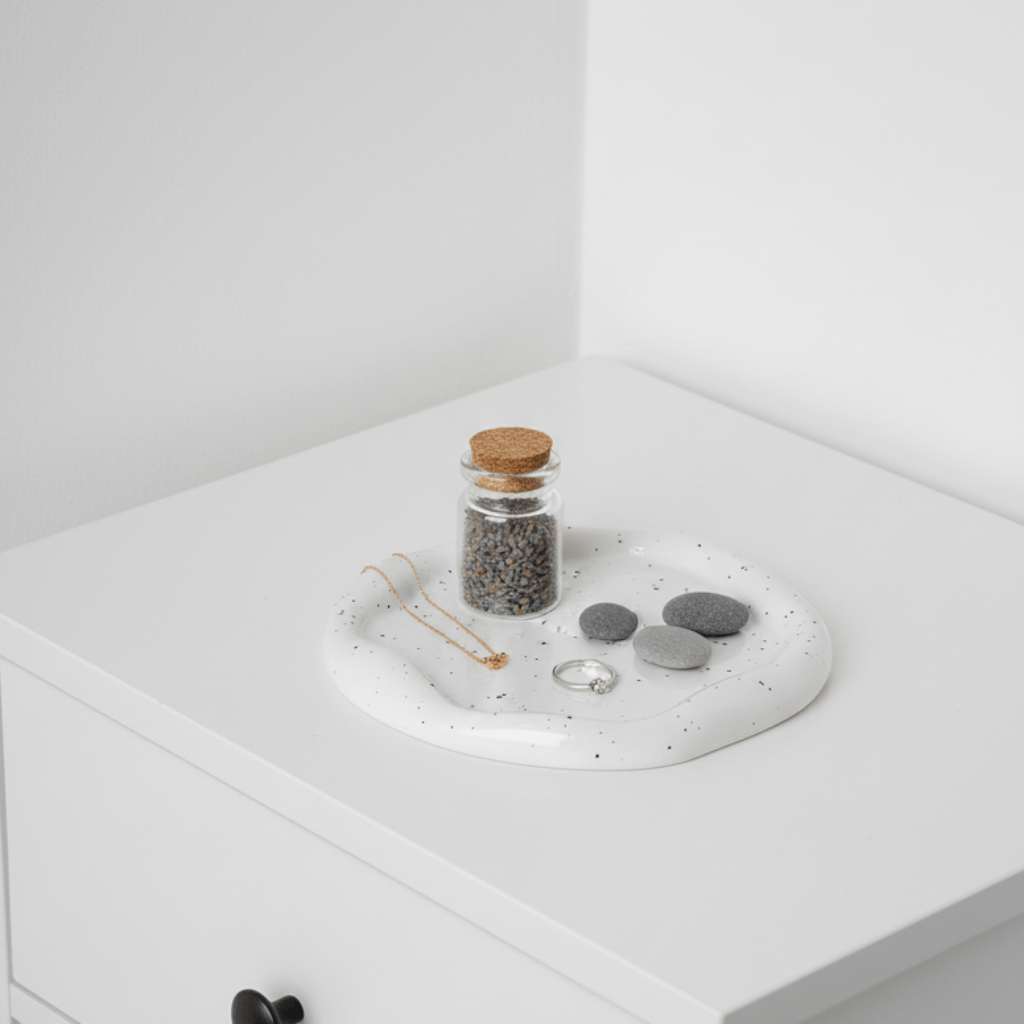 Bea Homes - Minimalist Trinket Display Dish Chrome Key Holder - Bea Homes