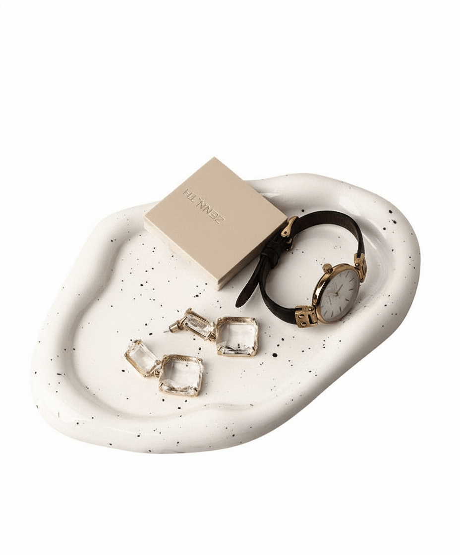 Bea Homes - Minimalist Trinket Display Dish Chrome Key Holder - Bea Homes