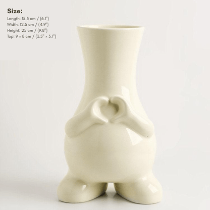 Bea Homes - Modern Monochrome Art Vase for a Chic and Minimalist Aesthetic Display - Bea Homes
