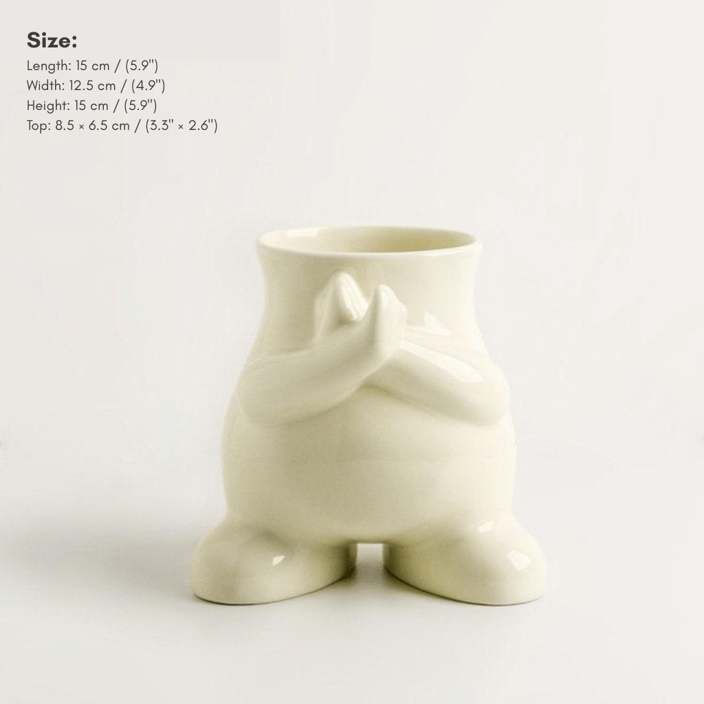Bea Homes - Modern Monochrome Art Vase for a Chic and Minimalist Aesthetic Display - Bea Homes