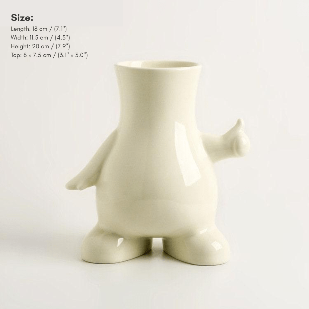 Bea Homes - Modern Monochrome Art Vase for a Chic and Minimalist Aesthetic Display - Bea Homes