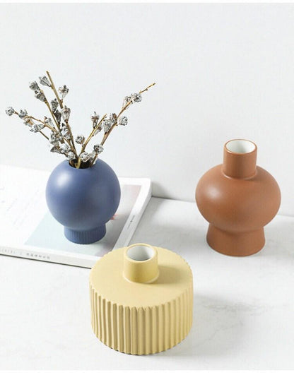 Bea Homes – Modern Pastel Ceramic Vase Set for a Chic Touch - Bea Homes