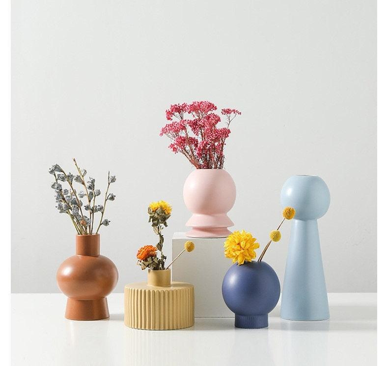 Bea Homes – Modern Pastel Ceramic Vase Set for a Chic Touch - Bea Homes