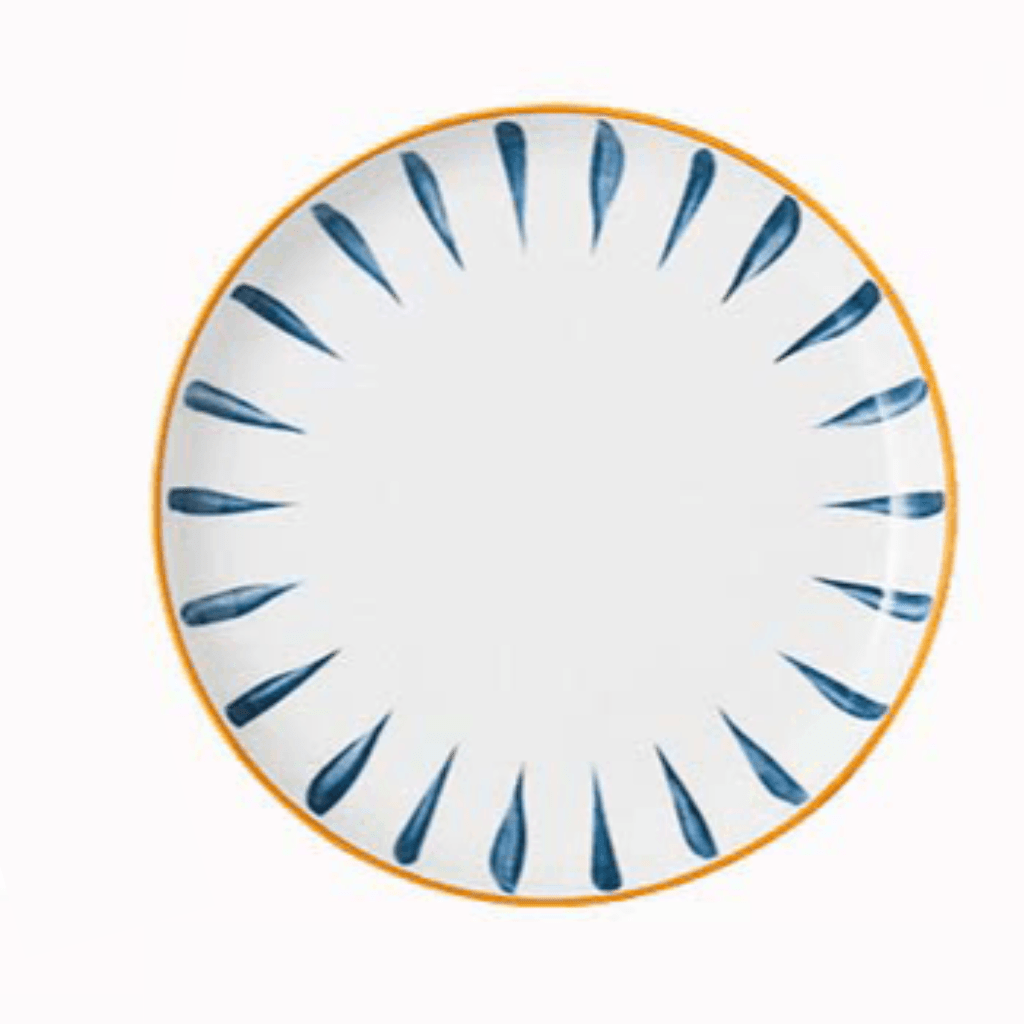 Bea Homes - Navy Patterned Ceramic and Stylish Dining Plate - Bea Homes