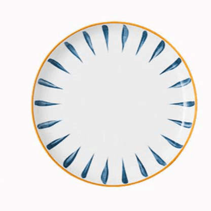 Bea Homes - Navy Patterned Ceramic and Stylish Dining Plate - Bea Homes
