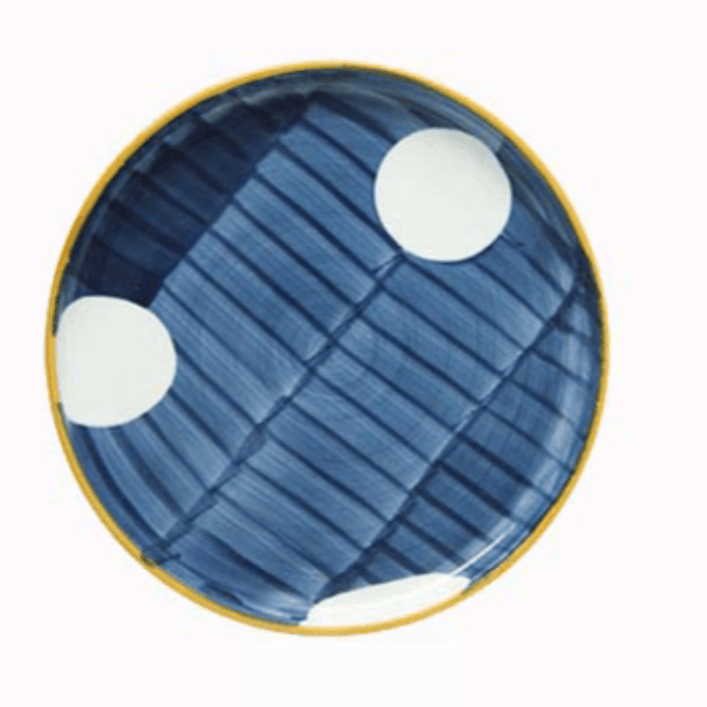 Bea Homes - Navy Patterned Ceramic and Stylish Dining Plate - Bea Homes