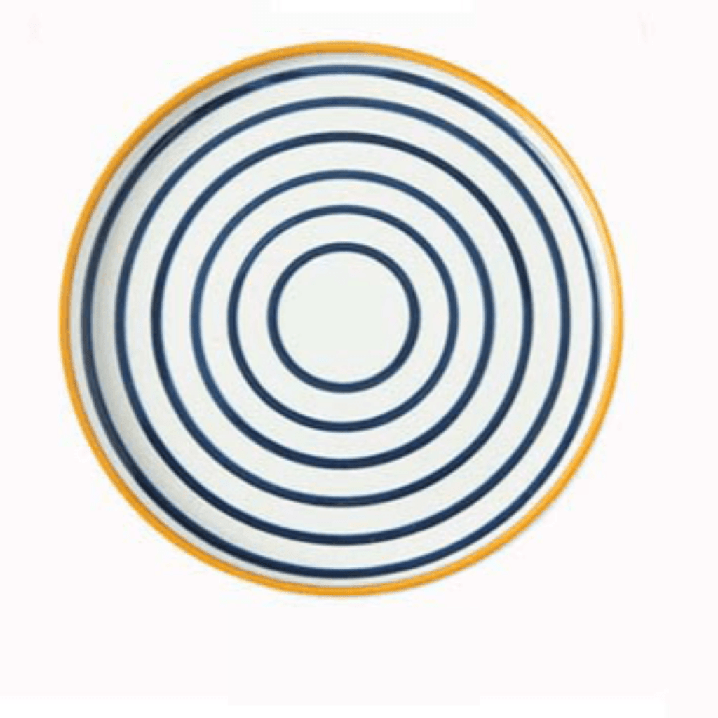 Bea Homes - Navy Patterned Ceramic and Stylish Dining Plate - Bea Homes
