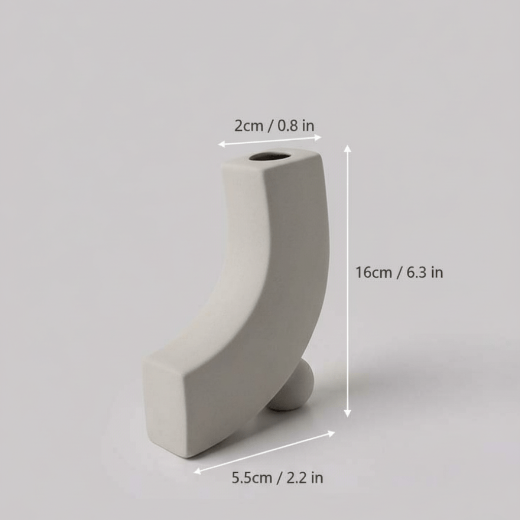 Bea Homes - Nordic Ceramic Vase for Stylish Home Decor with Scandinavian Charm - Bea Homes