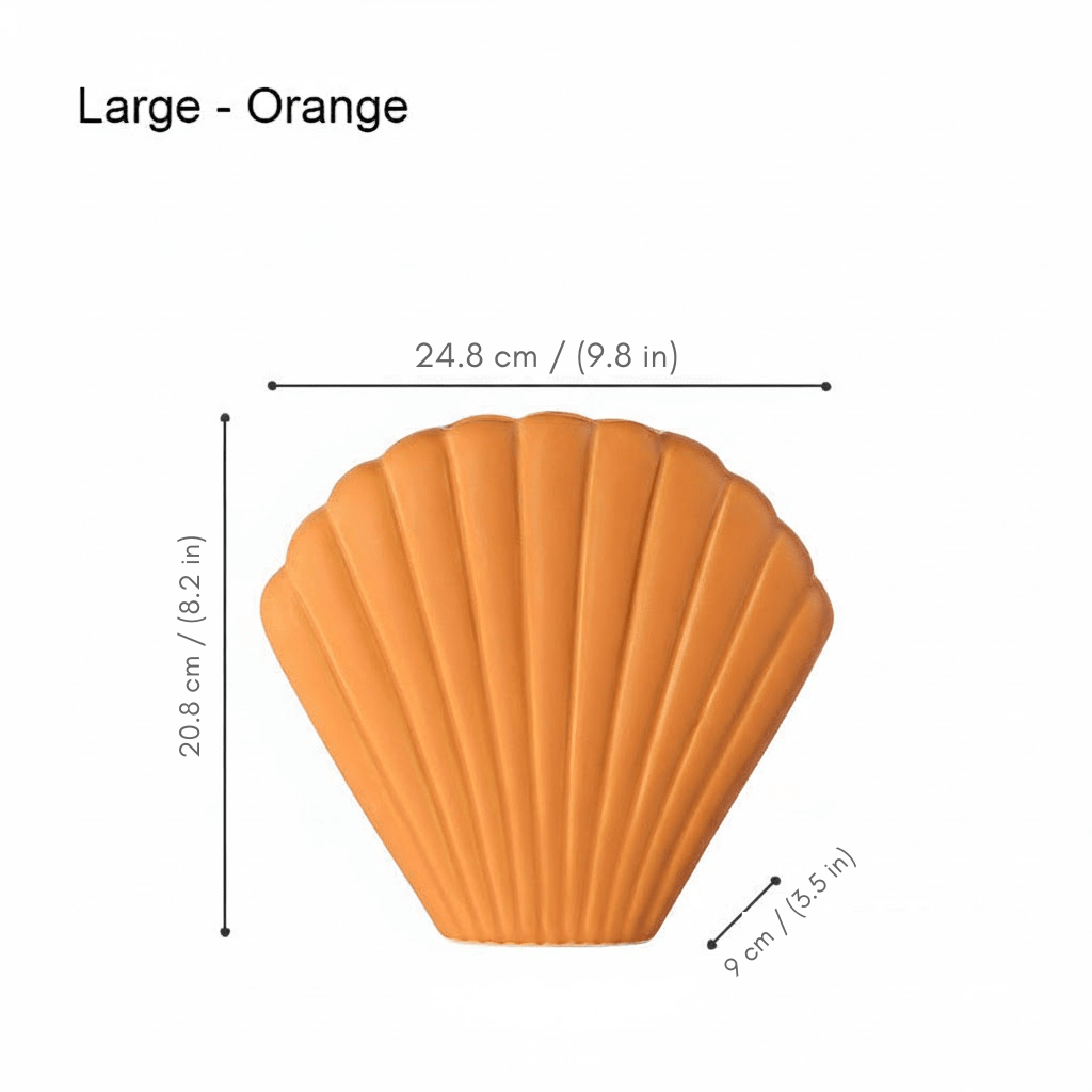 Bea Homes - Nordic Morandi Shell Ceramic Vase for a Chic Home Accent - Bea Homes