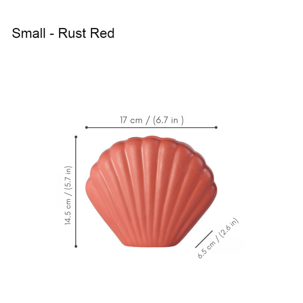 Bea Homes - Nordic Morandi Shell Ceramic Vase for a Chic Home Accent - Bea Homes