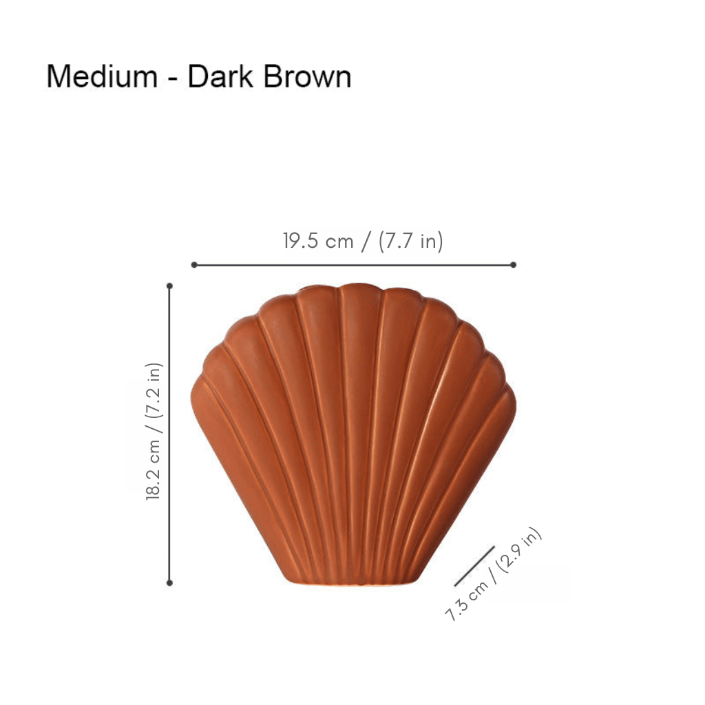 Bea Homes - Nordic Morandi Shell Ceramic Vase for a Chic Home Accent - Bea Homes