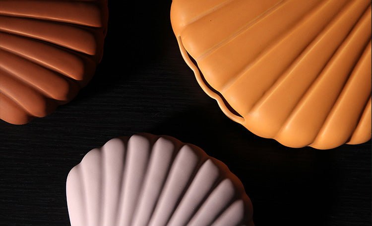 Bea Homes - Nordic Morandi Shell Ceramic Vase for a Chic Home Accent - Bea Homes