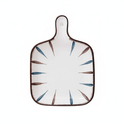 Bea Homes - Striped Rim Design Modern Ceramic Tableware for a Chic Dining Experience - Bea Homes