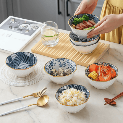 Bea Homes - Stylish Japanese Ceramic Octagon Bowl for a Perfect and Elegant Dining - Bea Homes